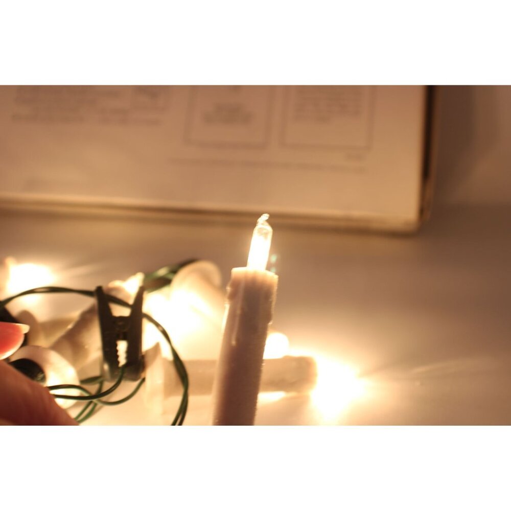 Silvestri Candle Lights Decorative Christmas 10 Count Clip On Indoor Use Vintage